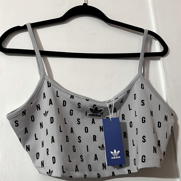 Adidas Cropped Tank Top - Picture 1 of 5
